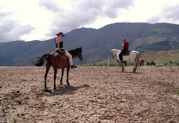 Horse Backriding at Villa de Leyva, Desert (2) Horse Backriding at Villa de Leyva, Desert (2)