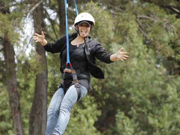 Tirolesa in Villa de Leyva. Colombian Highlands Tirolesa in Villa de Leyva. Colombian Highlands