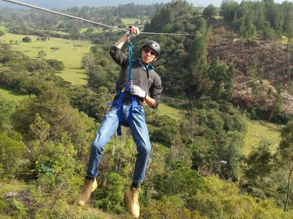 Tirolesa in Villa de Leyva. Colombian Highlands 3 Tirolesa in Villa de Leyva. Colombian Highlands 3