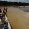 Stopping at white beache of the Inirida River, Guainia Colombia