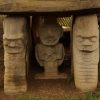 Sculptures in the archaeological park of San Agustin, Colombian Highlands