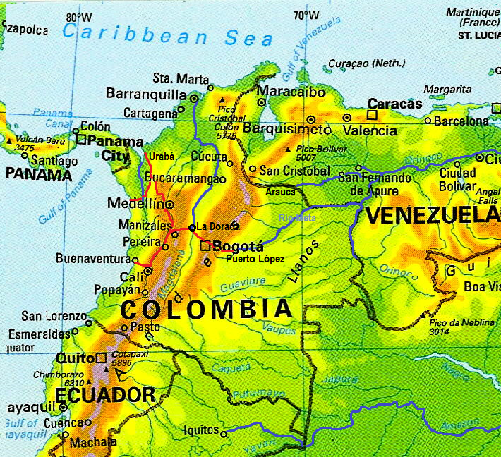 Направление реки ориноко. Бассейн реки Ориноко на карте Южной Америки. Река Ориноко на карте. Река Атрато на карте Южной Америки.